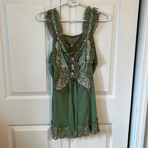 NWT Pretty Angel Butterfly Top